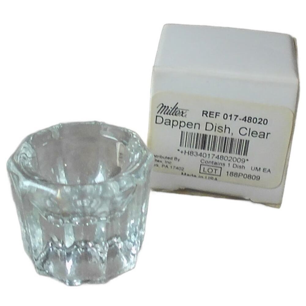 Miltex Dappen Dish Clear Glass 017-48020 NIB